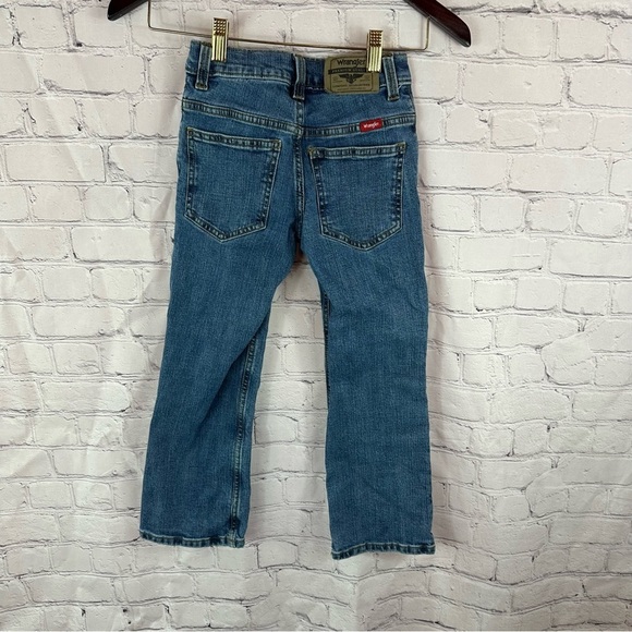 wrangler western denim classic boot jeans bootcut CARE307 boys sz 8 SLIM - Picture 2 of 8